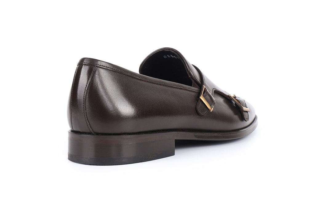 VellaPais Çift Tokalı Erkek Deri Loafers - KC08666