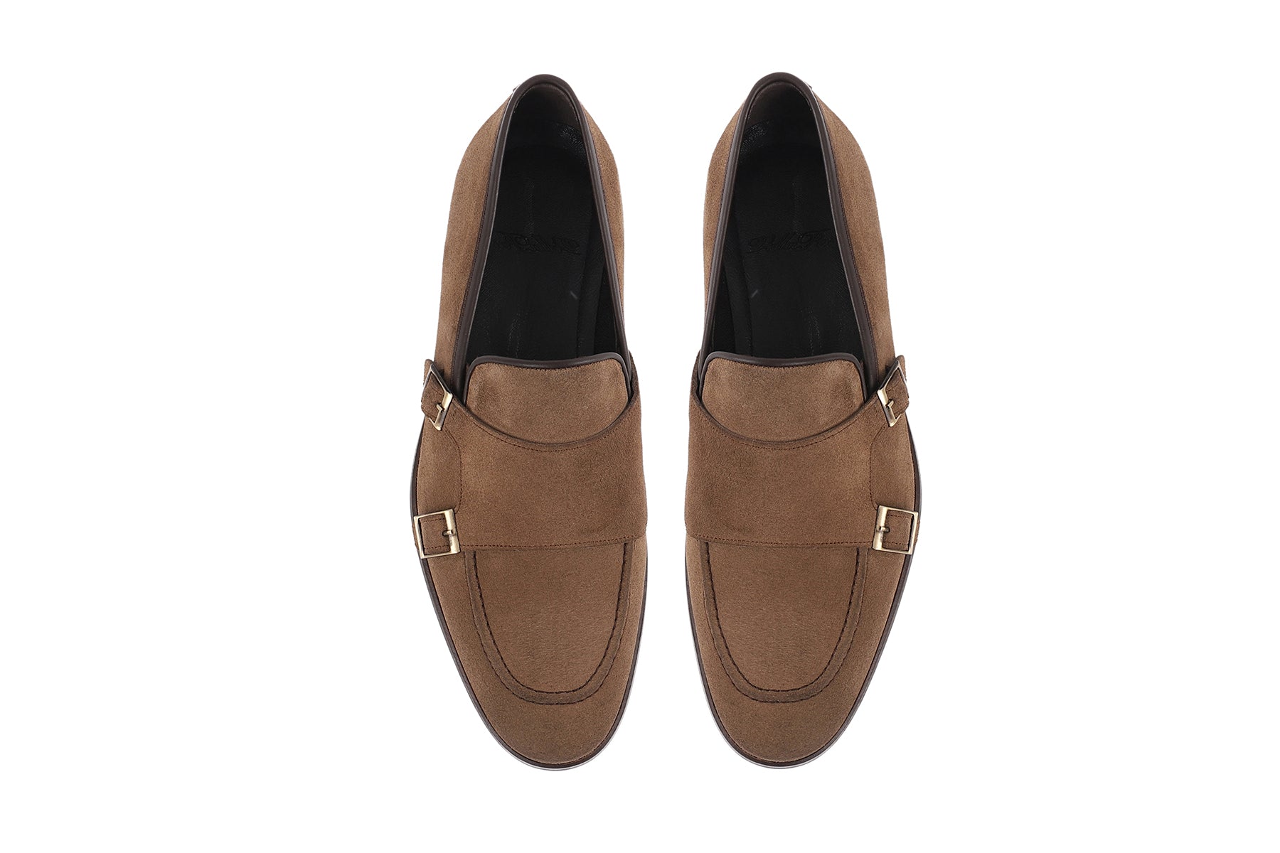 VellaPais Çift Tokalı Erkek Süet Loafers - KC08666SD