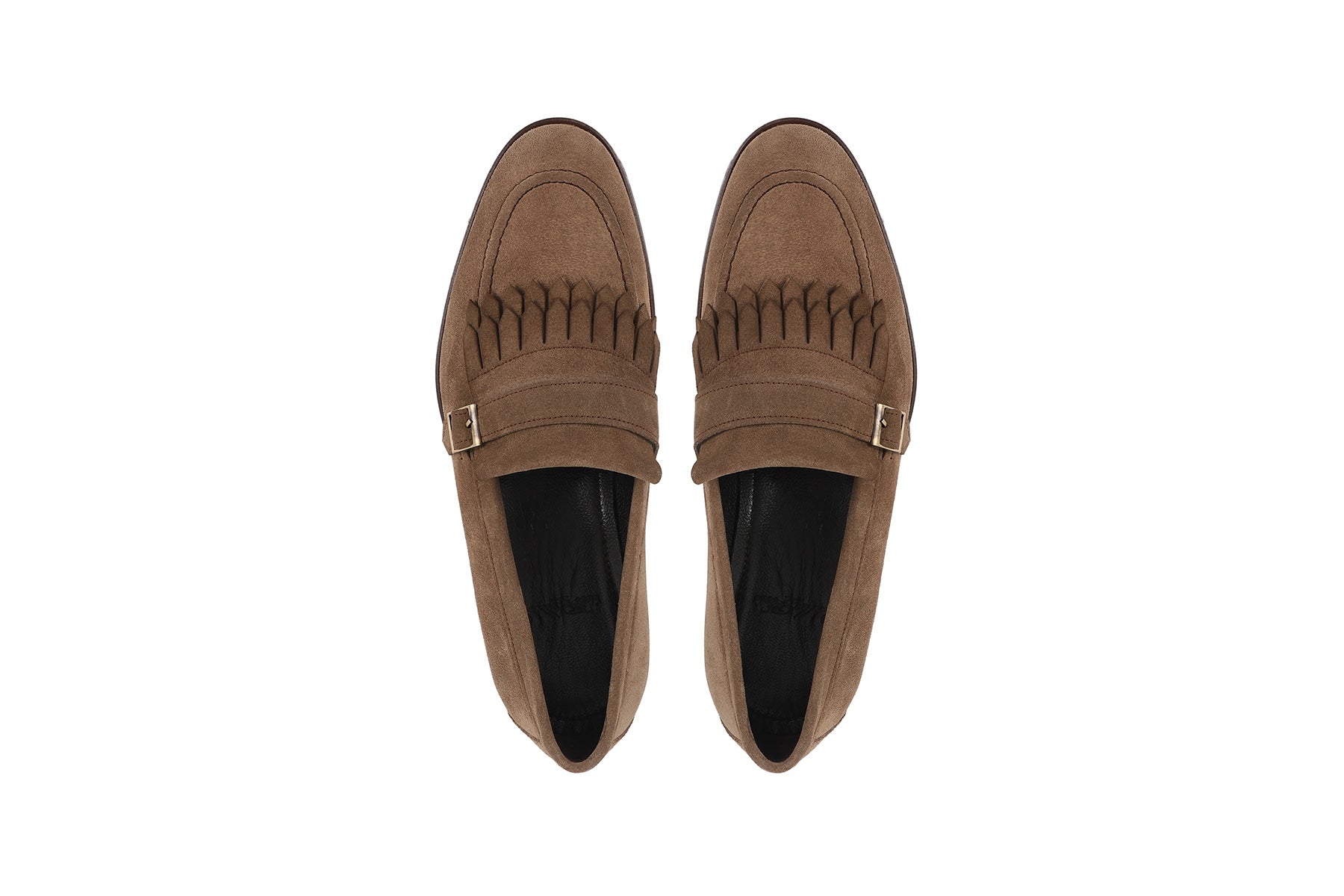 VellaPais Tek Tokalı Püsküllü Süet Erkek Loafers - KC08671