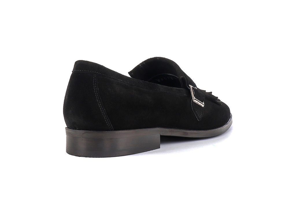 VellaPais Tek Tokalı Püsküllü Süet Erkek Loafers - KC08671