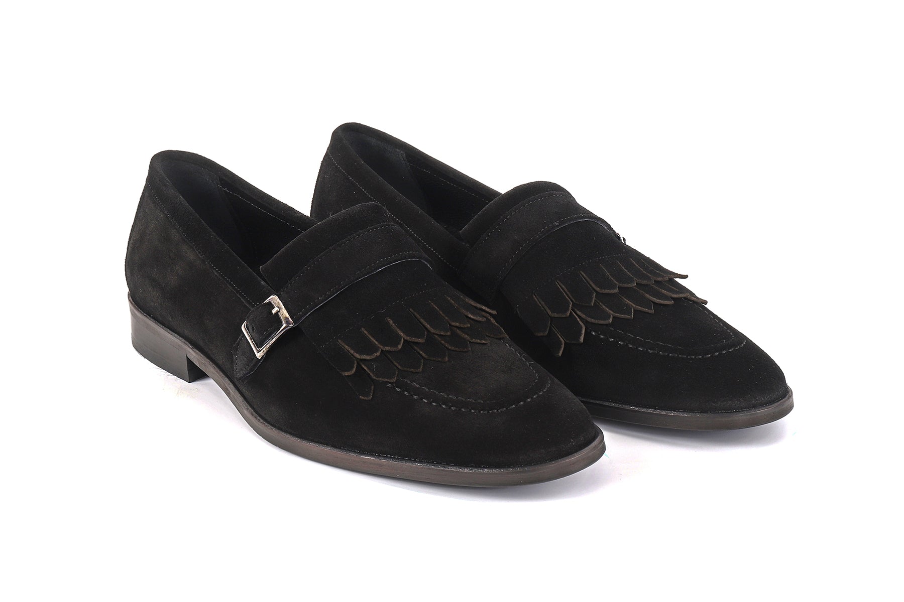 VellaPais Tek Tokalı Püsküllü Süet Erkek Loafers - KC08671