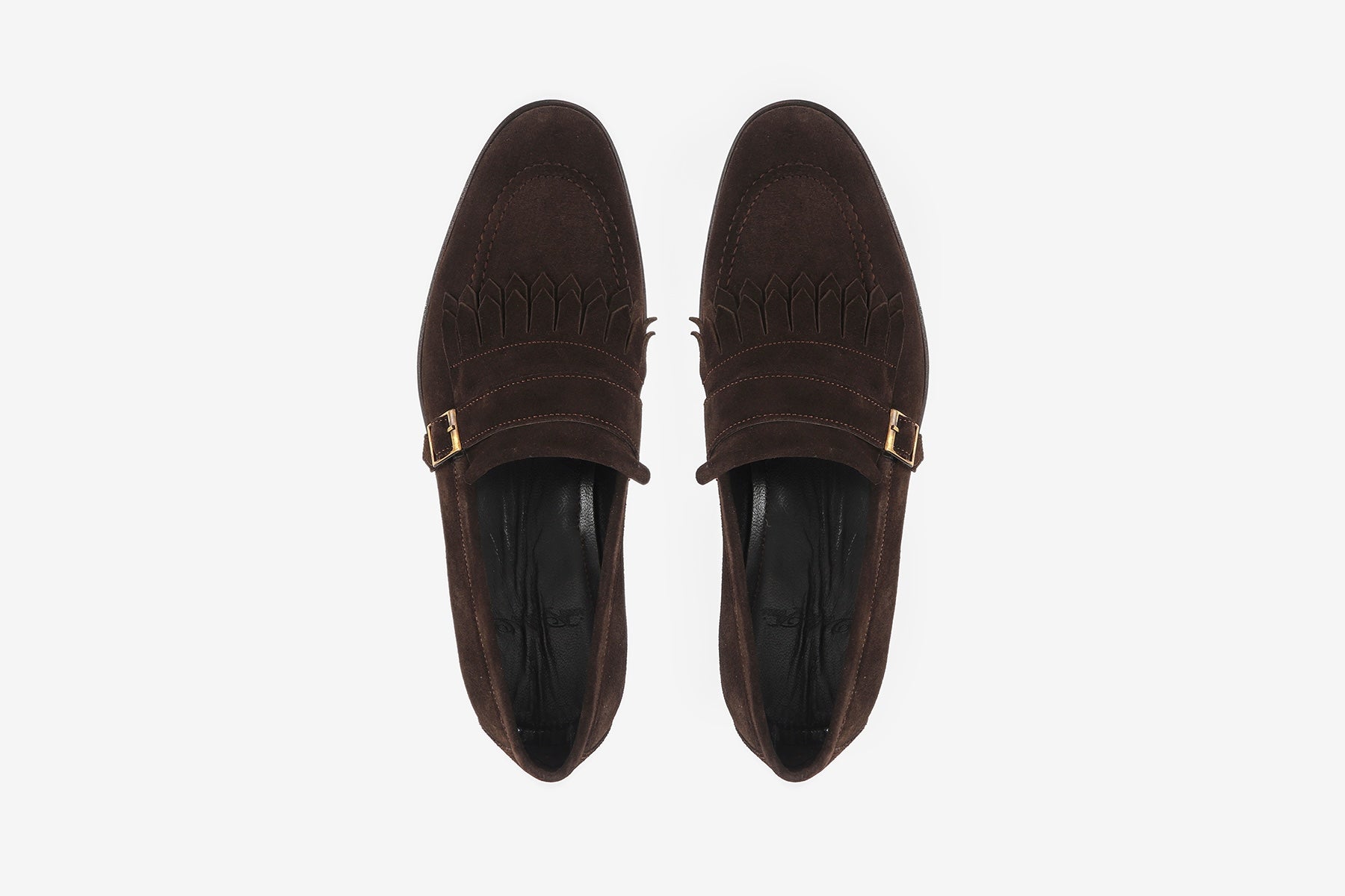 VellaPais Tek Tokalı Püsküllü Süet Erkek Loafers - KC08671