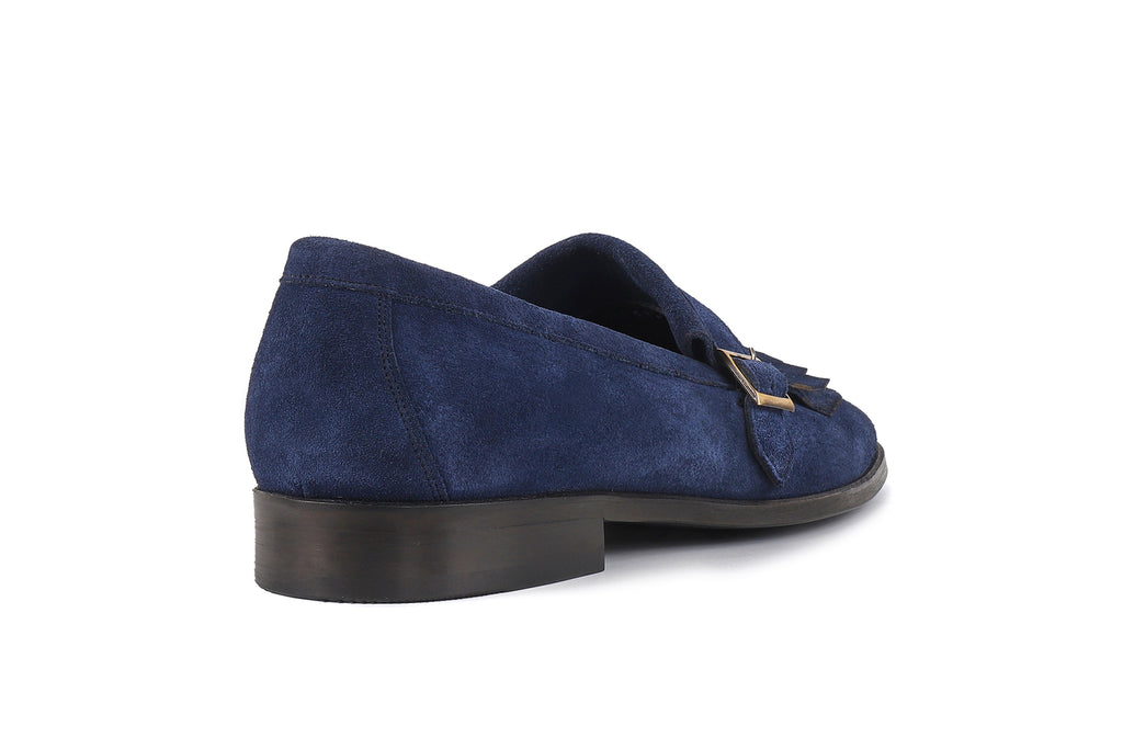 VellaPais Tek Tokalı Püsküllü Süet Erkek Loafers - KC08671