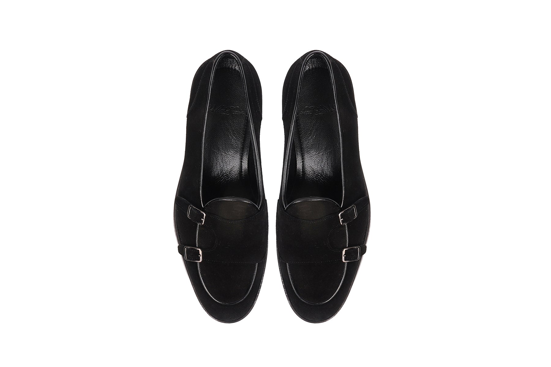 VellaPais Çift Tokalı Erkek Süet Loafers-KC42519SD