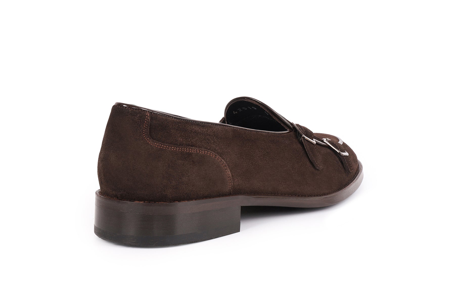 VellaPais Çift Tokalı Erkek Süet Loafers-KC42519SD