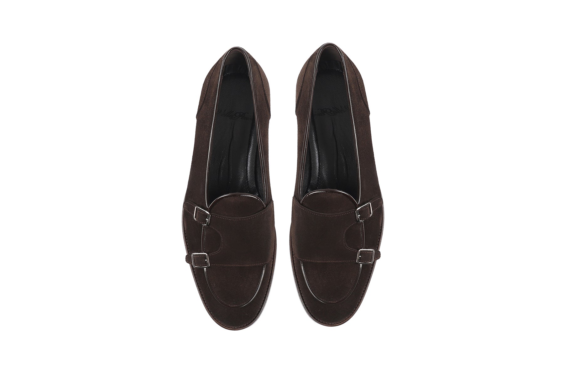 VellaPais Çift Tokalı Erkek Süet Loafers-KC42519SD