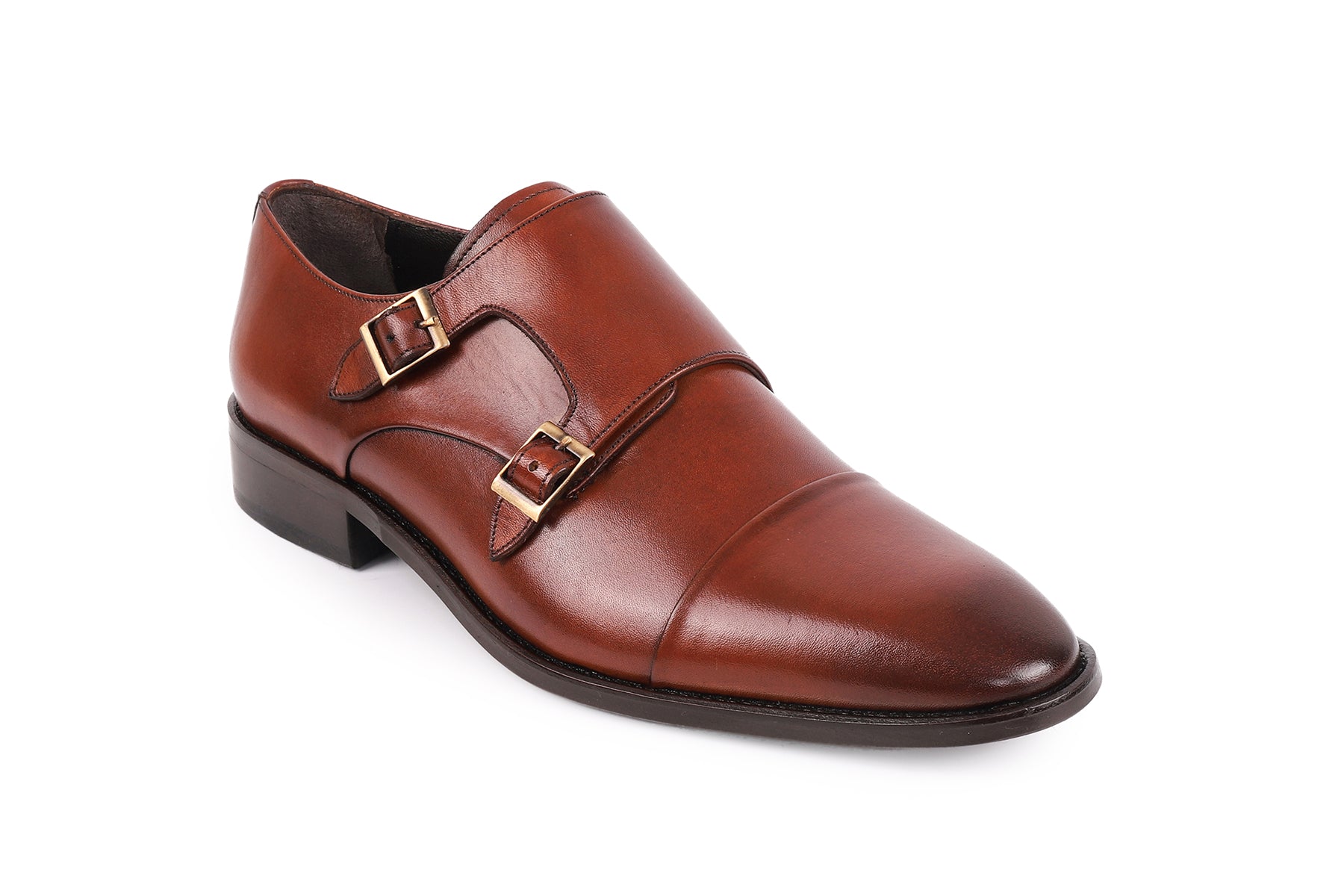 VellaPais Çift Tokalı Erkek Deri Loafers - KC48558