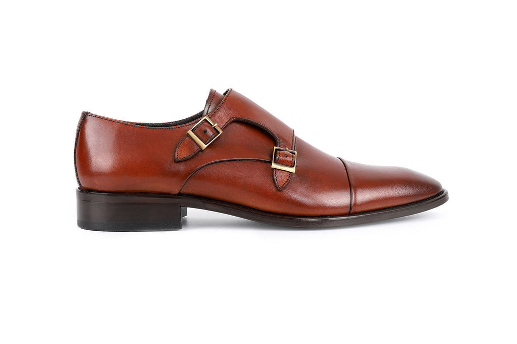 VellaPais Çift Tokalı Erkek Deri Loafers - KC48558