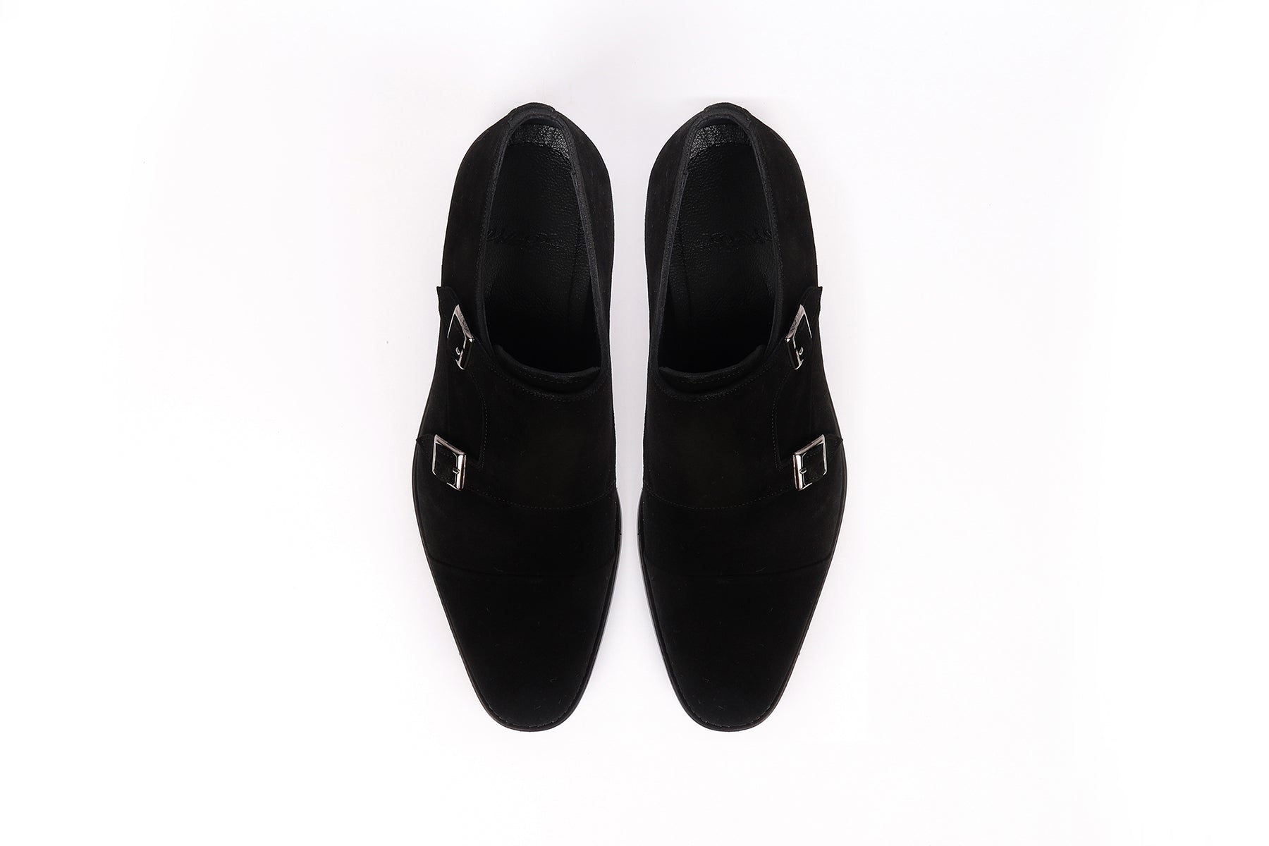 VellaPais Çift Tokalı Erkek Süet Deri Loafers - KC48558SD