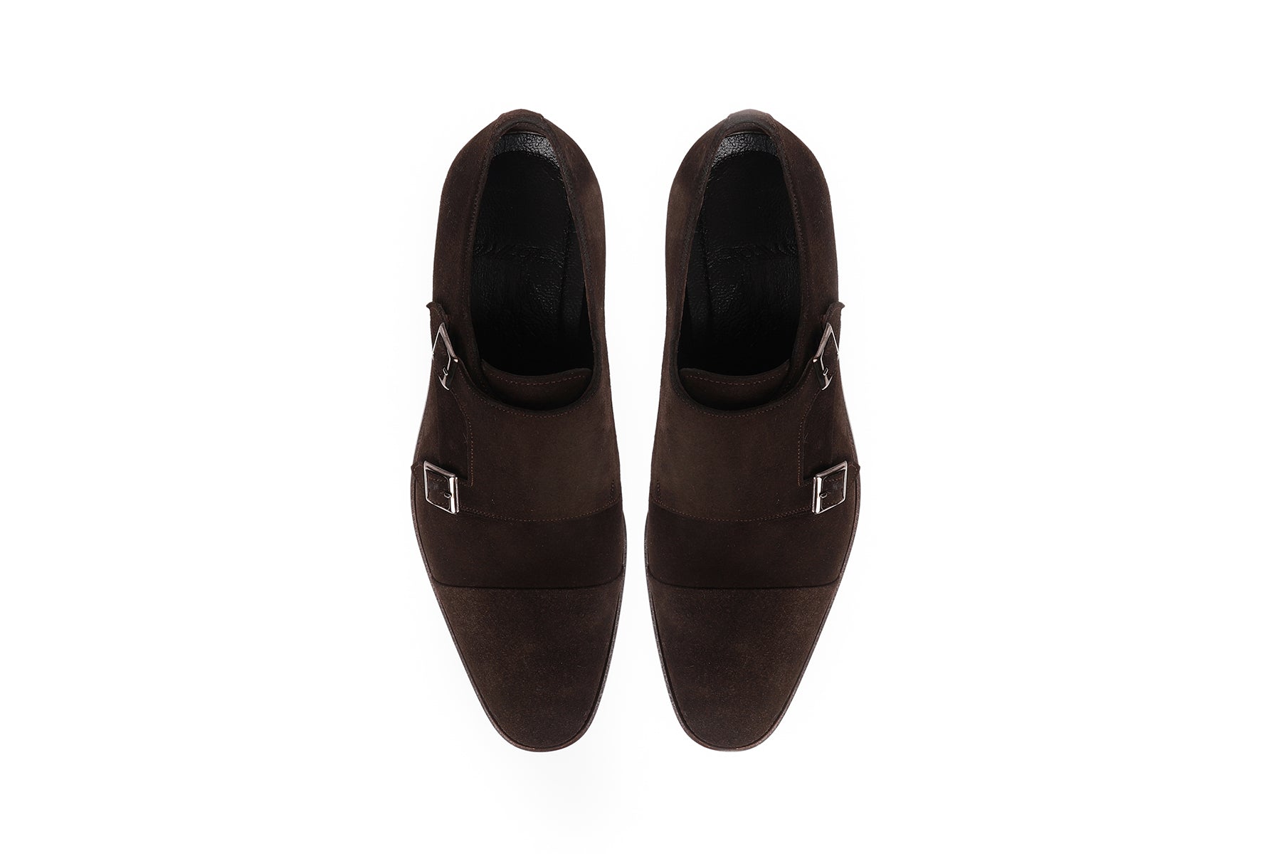 VellaPais Çift Tokalı Erkek Süet Deri Loafers - KC48558SD