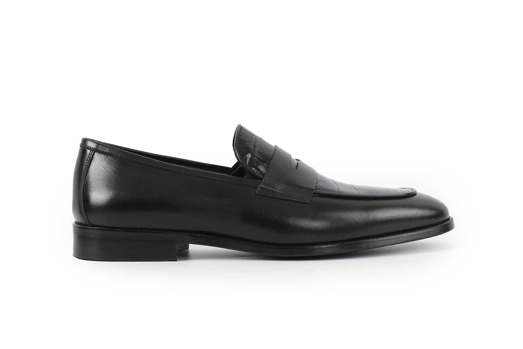 VellaPais Timsah Deri Baskılı Erkek Loafers - KC72673